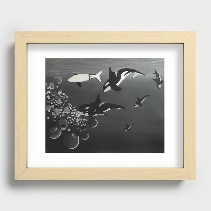Beneath the Waves Recessed Framed Print