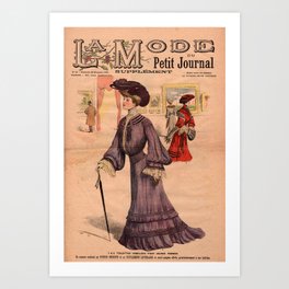 La Mode du Petit Journal December 20th 1903 Art Print