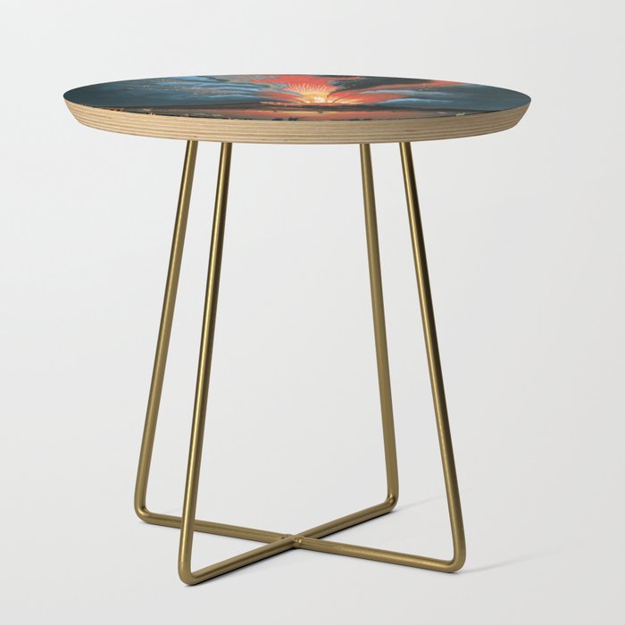 The Eruption of Mount Vesuvius Side Table