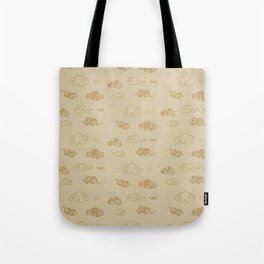 Neutral Asian Style Cloud Pattern Tote Bag