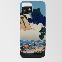 Katsushika Hokusai - View from the Other Side of Fuji from the Minobu River iPhone Card Case