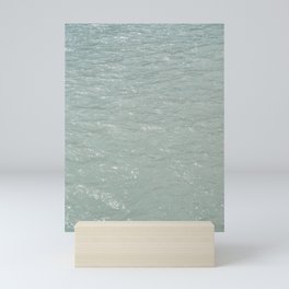 Sparkling summer sea art print - blue coastal waves - nature and travel photography Mini Art Print