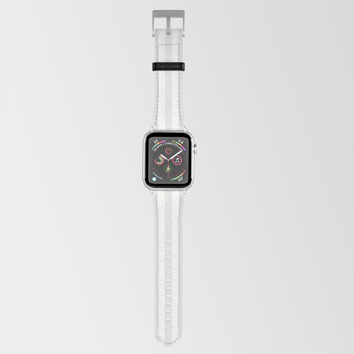 Grey White Stripes Apple Watch Band