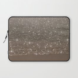 Beach Ocean Glitter Laptop Sleeve