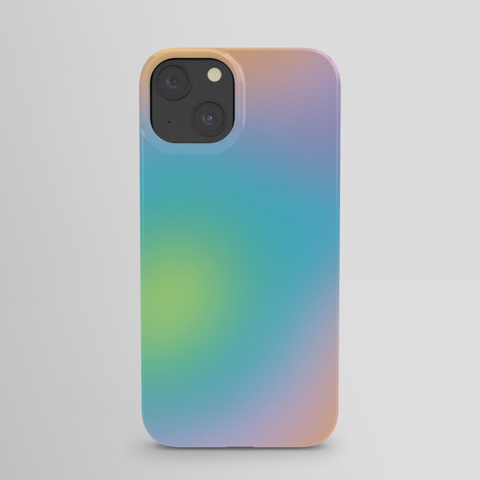 Pastel Rainbow Ombre Blur Design iPhone Case