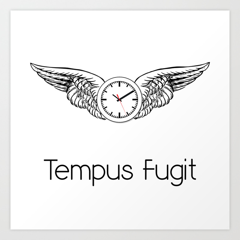 Tempus Fugit Art Print By Igems Society6