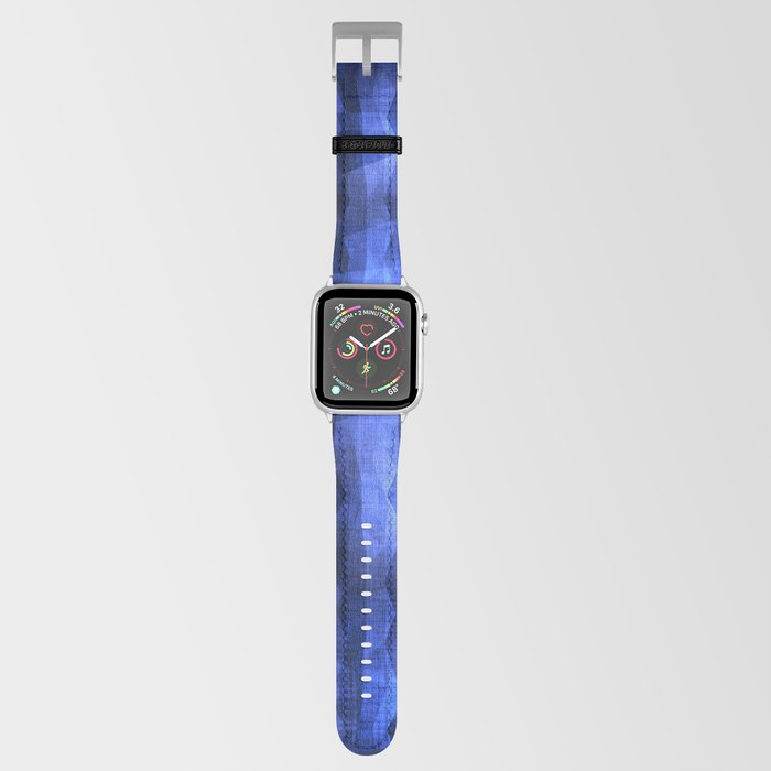 Blue Lavender Very Peri Watercolor Abstract Apple Watch Band
