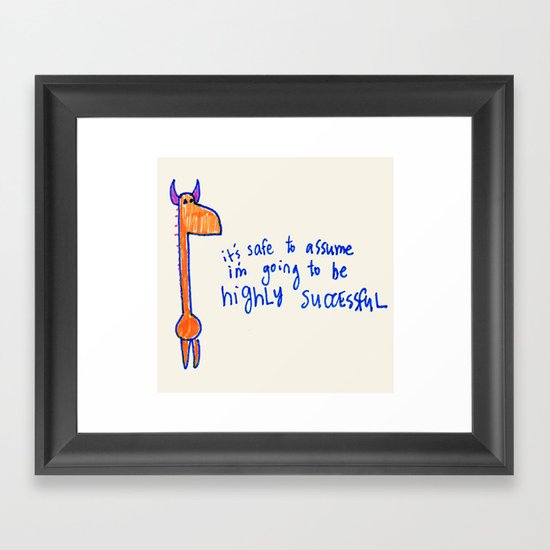 When You Assume Framed Art Print