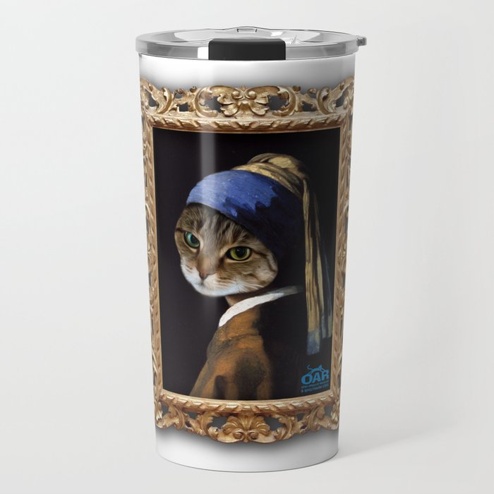 The Girl With the Purr Travel Mug