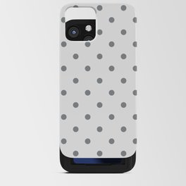 Steely Gray - polka 8 iPhone Card Case