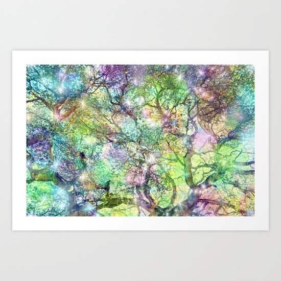 Galaxy Tree Art Print