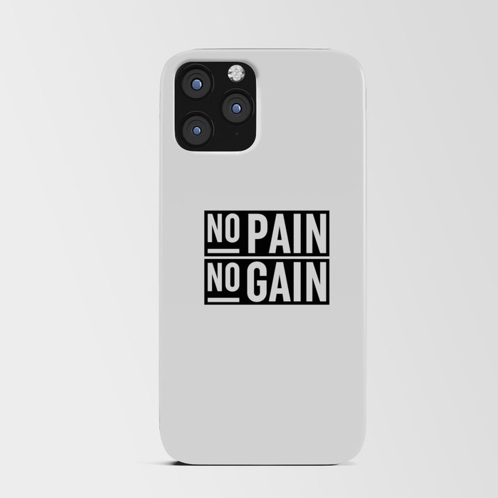 No Pain No Gain iPhone Card Case