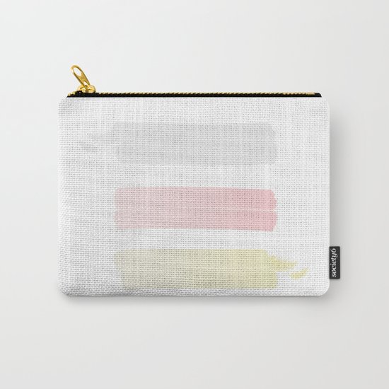 silver pink and gold Carry-All Pouch