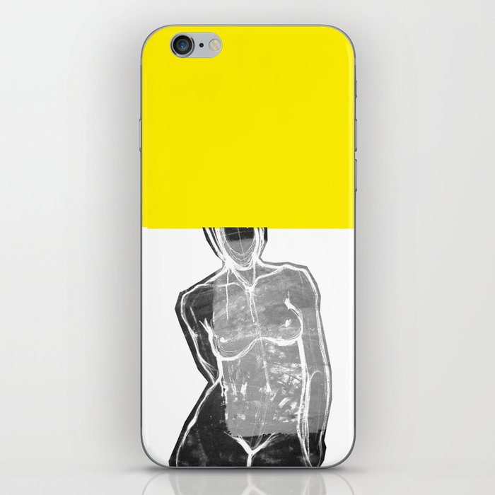 yellow painted  iPhone Skin