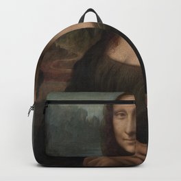 Portrait of Mona Lisa del Giocondo, Leonardo da Vinci Backpack | Valuable, Leonardo, Joconde, Monna Lisa, Renaissance, Expression, Louvre, Leonardo Da Vinci, Mona Lisa, Italian 