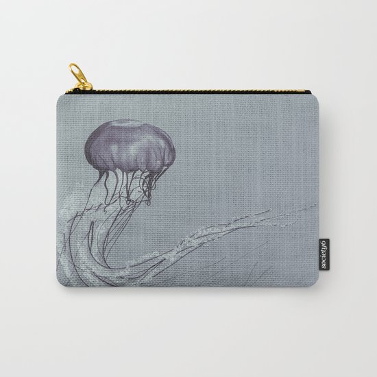 Black and White Jellyfish II Carry-All Pouch