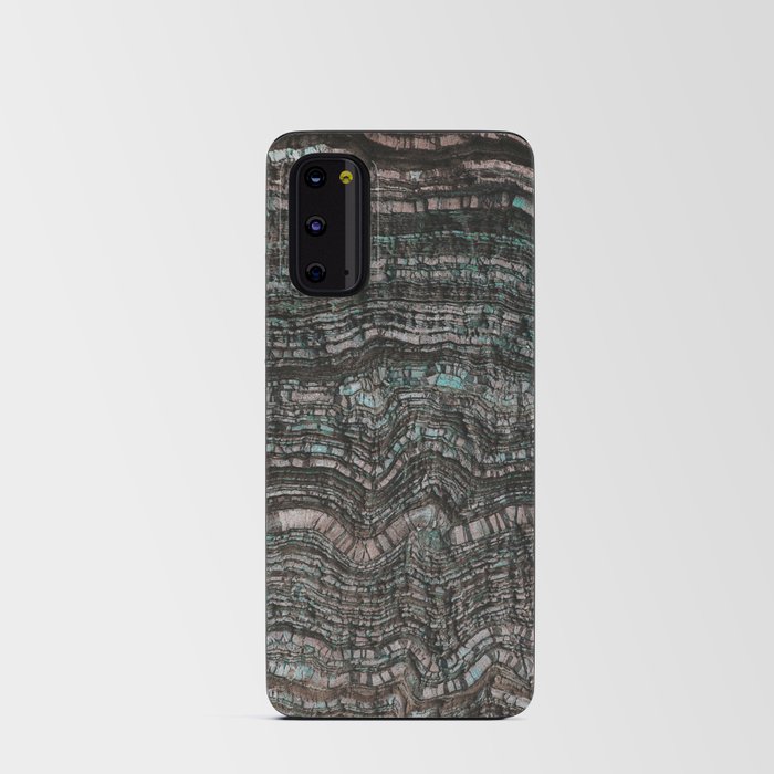 Mineral Texture Green & Brown Android Card Case