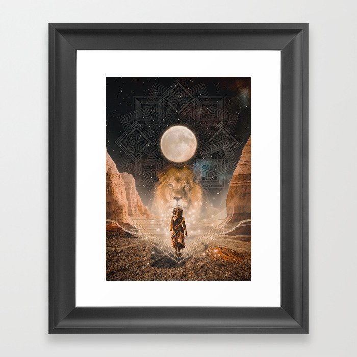 Full Moon in Leo Framed Art Print