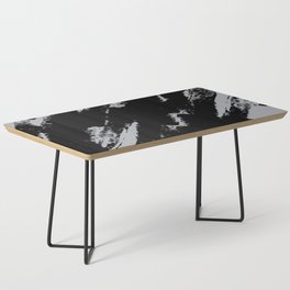Abstract Charcoal Art Gray Grey Black Coffee Table