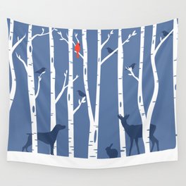 WINTER WEIMARLAND Wall Tapestry
