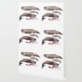 Sperm whale family Wallpaper