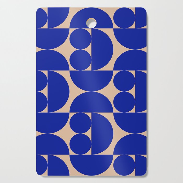 "Grapes and apple slices (royal blue)" Cutting Board