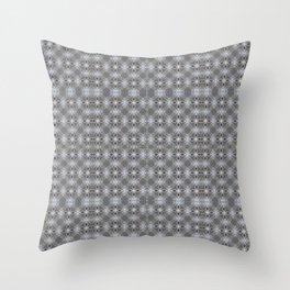 Budding Greens of Spring Subdued Symmetrical Geometric Pattern Throw Pillow