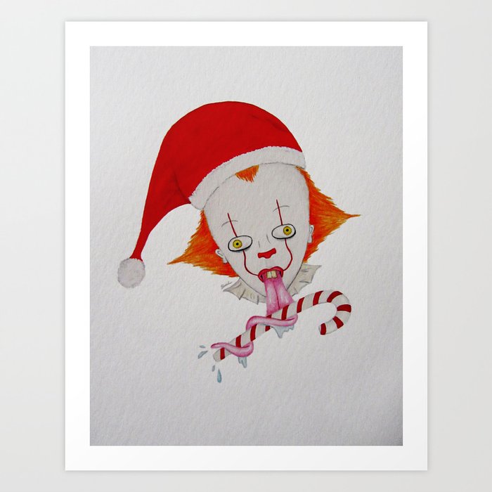 Holiday Clown Art Print
