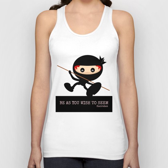Ninja Be As You Wish To Seem Socrates Unisex Tank Top