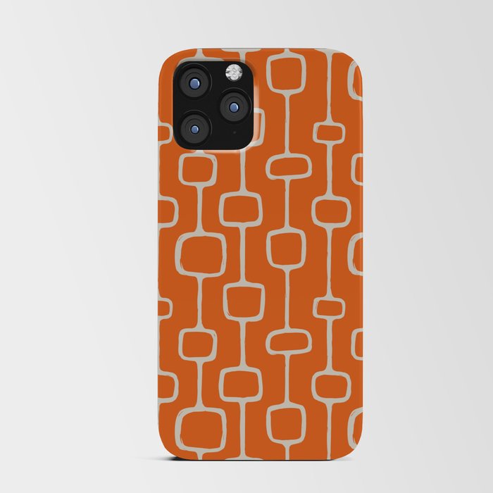 Retro TV Abstract Orange Tiger iPhone Card Case