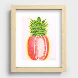 Pineberry Melonfruit Recessed Framed Print