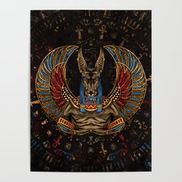 Anubis - Egyptian God Poster