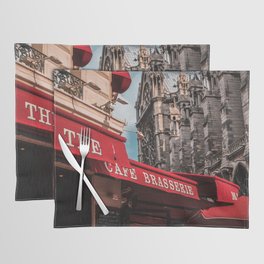 PARIS Cafe Brasserie Red Awning Placemat