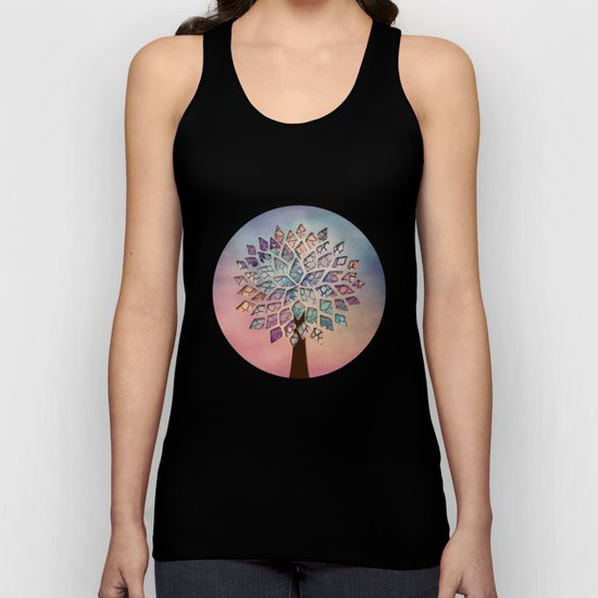 Abstract Petal Tree 2 Unisex Tank Top