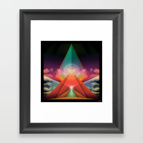 ∆ tune in Framed Art Print