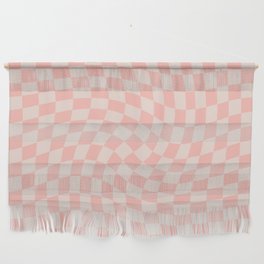 Check VII - Pink Twist — Checkerboard Print Wall Hanging