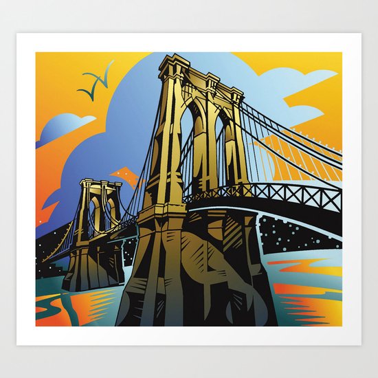 Brooklyn Bridge Art Print