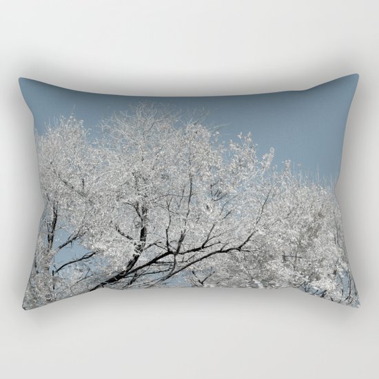 White landscape Rectangular Pillow