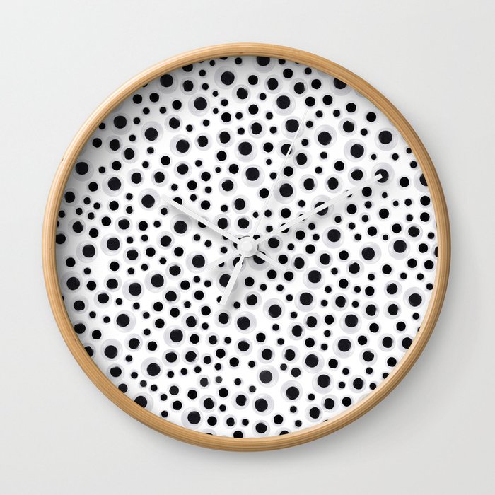 Is Someone Watching Me Googly Eyes Wall Clock By Ajhound Society6