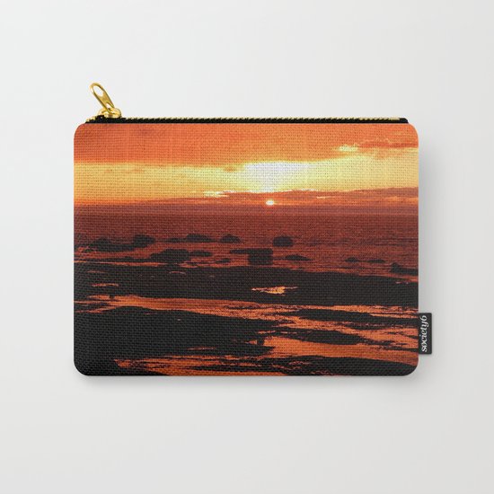 Sunset behind the Circle of Rocks Carry-All Pouch