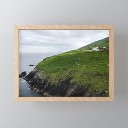Dingle Peninsula Sea Cottage Framed Mini Art Print
