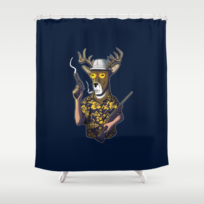 Deer Hunter Shower Curtain By Cracked Society6