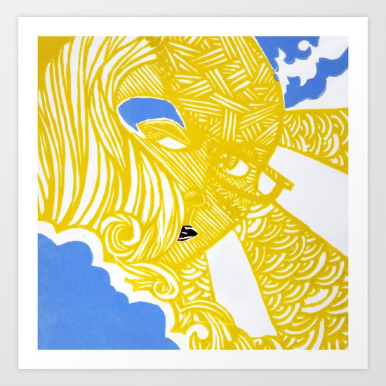 Night and Day Color Art Print