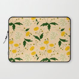 Folk art style dandelion seamless pattern Laptop Sleeve