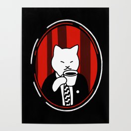 Cat Coffee Agent Poster