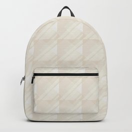Modern Geometric Pattern 7 in Ivory Backpack