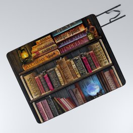 White Witchery Book Nook Picnic Blanket