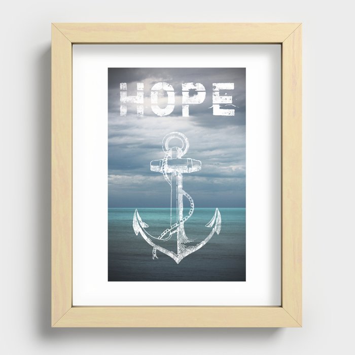 Hope Anchor Recessed Framed Print