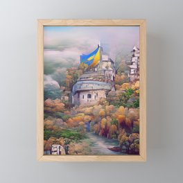 Ukraine and War 2022 Framed Mini Art Print