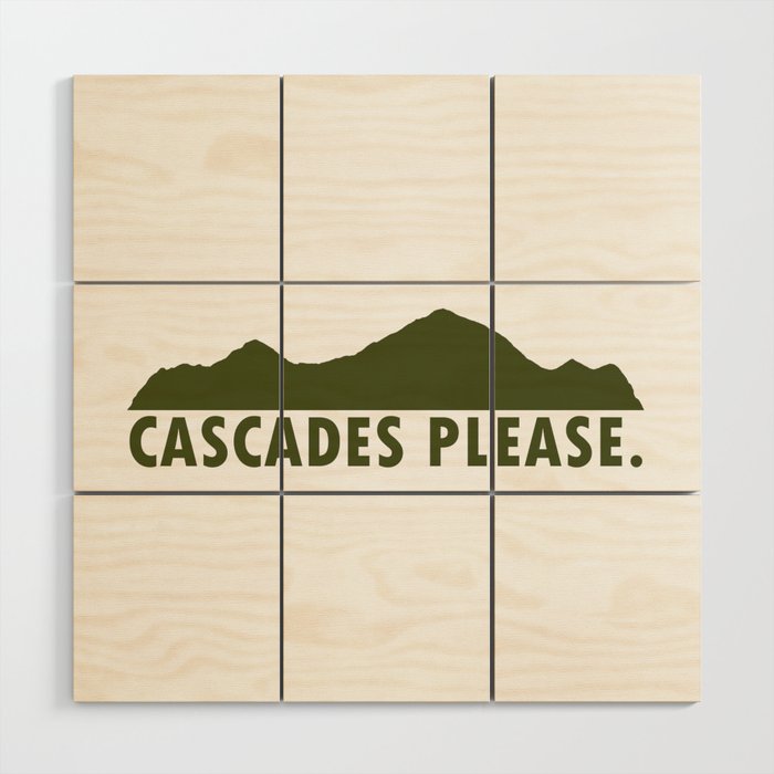 Cascades Please Wood Wall Art